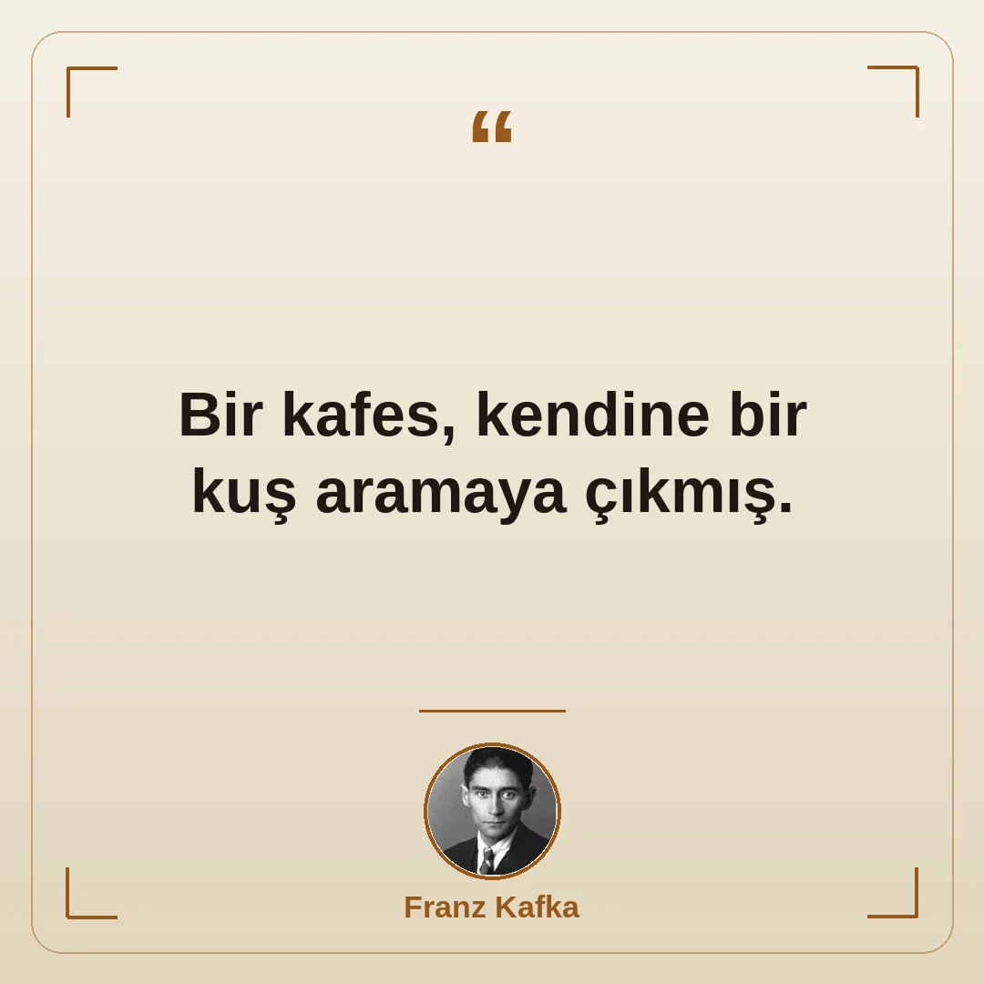 Bir kafes, kendine bir kuş aramaya çıkmış.