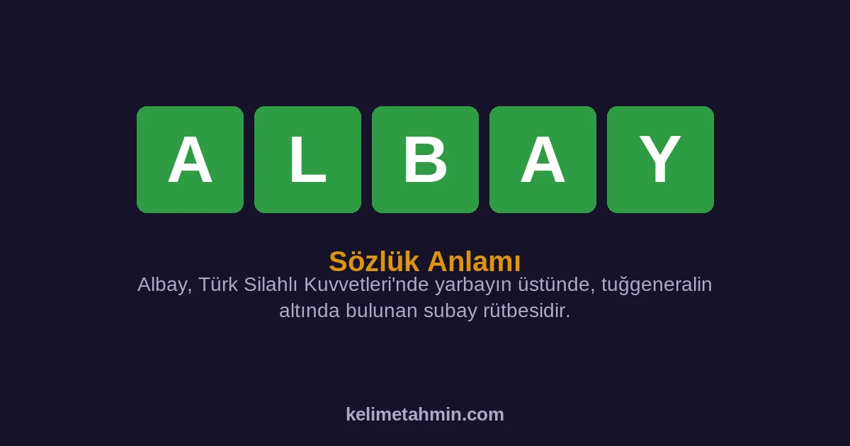 ALBAY ALBAY — anlamı ve örnek cümleler