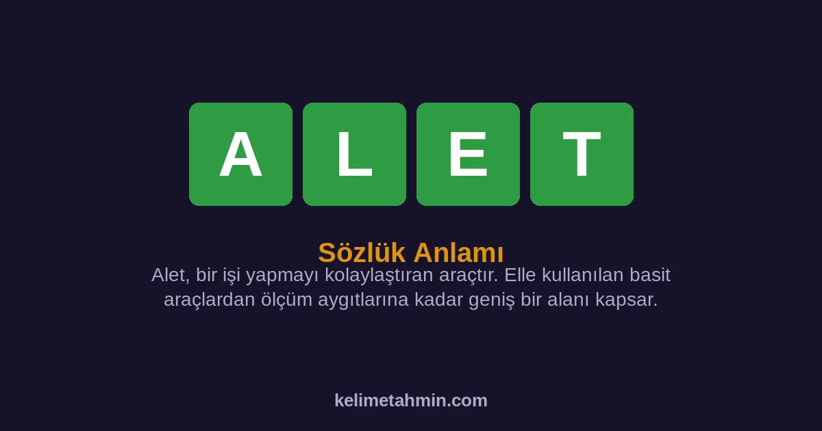 ALET ALET — anlamı ve örnek cümleler