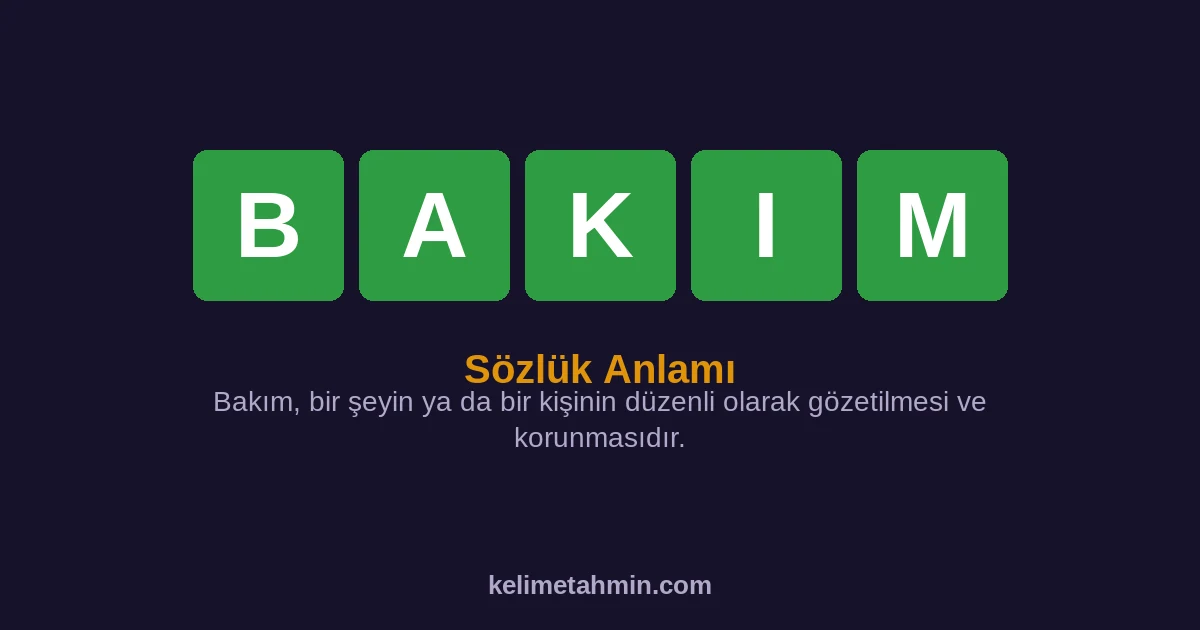 BAKIM BAKIM — anlamı ve örnek cümleler