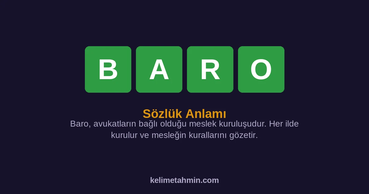 BARO BARO — anlamı ve örnek cümleler