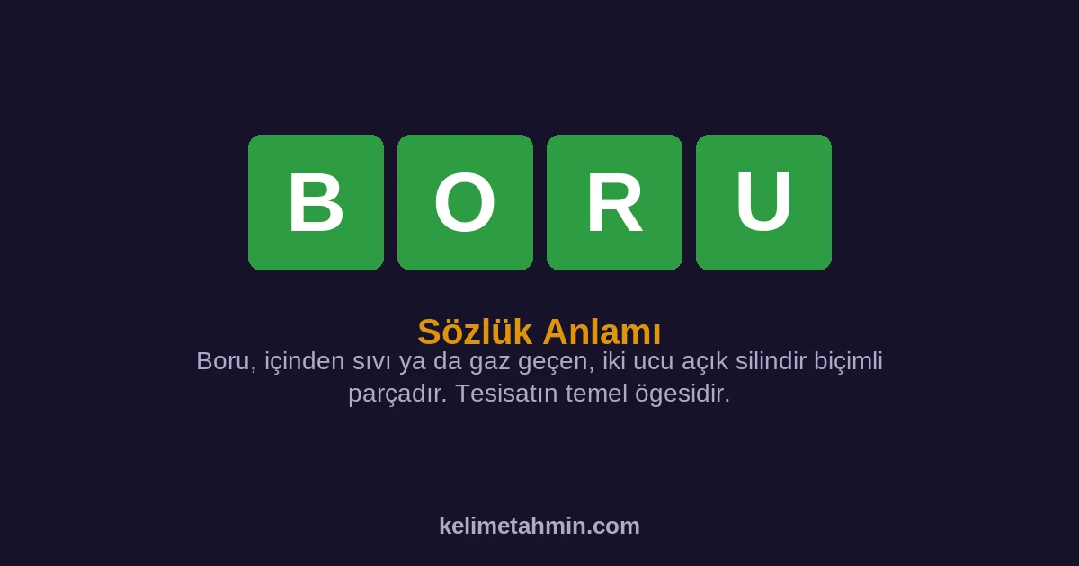 BORU BORU — anlamı ve örnek cümleler