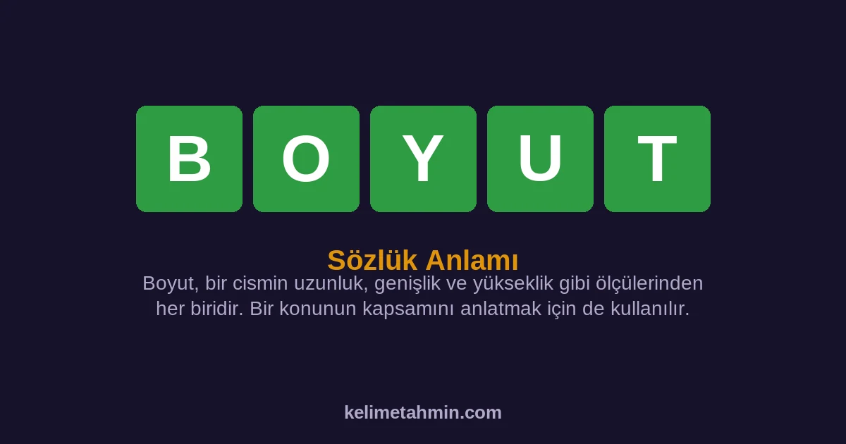 BOYUT BOYUT — anlamı ve örnek cümleler