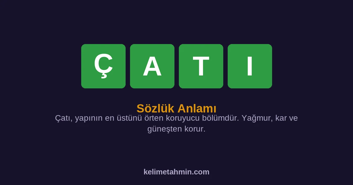 ÇATI ÇATI — anlamı ve örnek cümleler