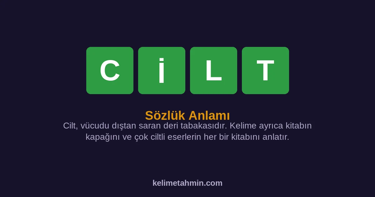 CİLT CİLT — anlamı ve örnek cümleler