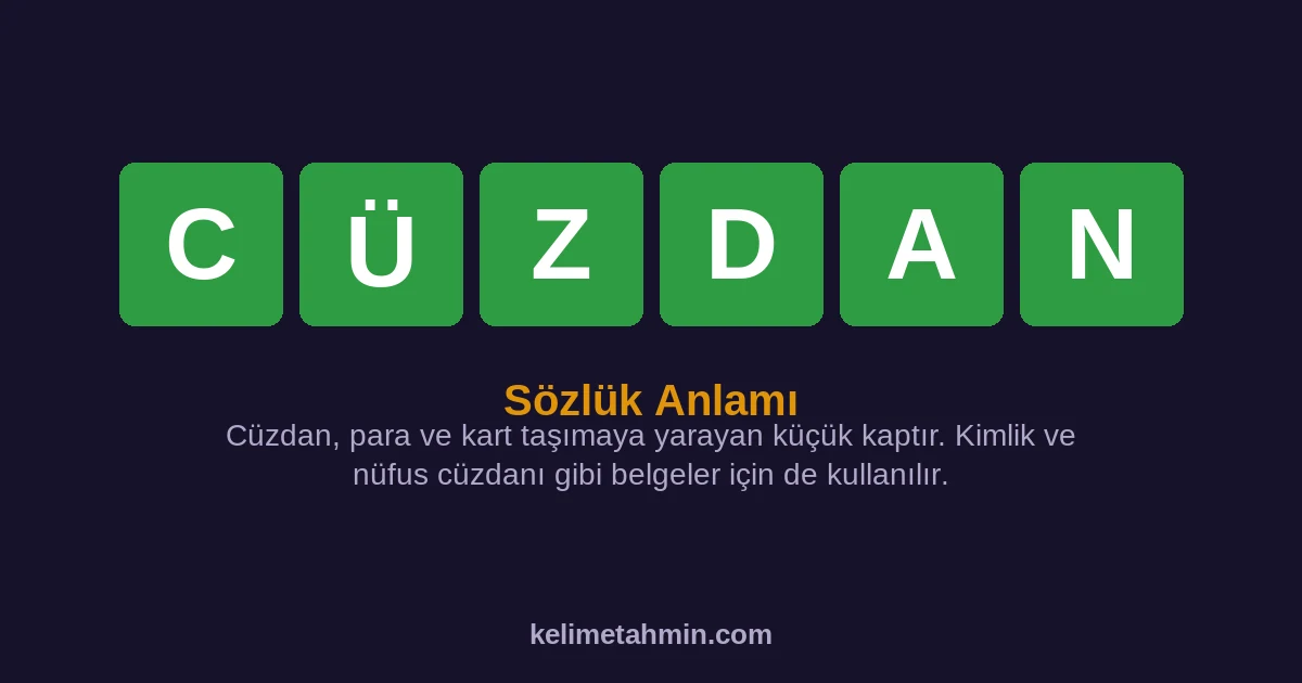 CÜZDAN CÜZDAN — anlamı ve örnek cümleler