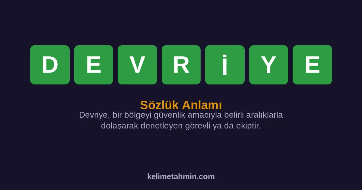 DEVRİYE DEVRİYE — anlamı ve örnek cümleler