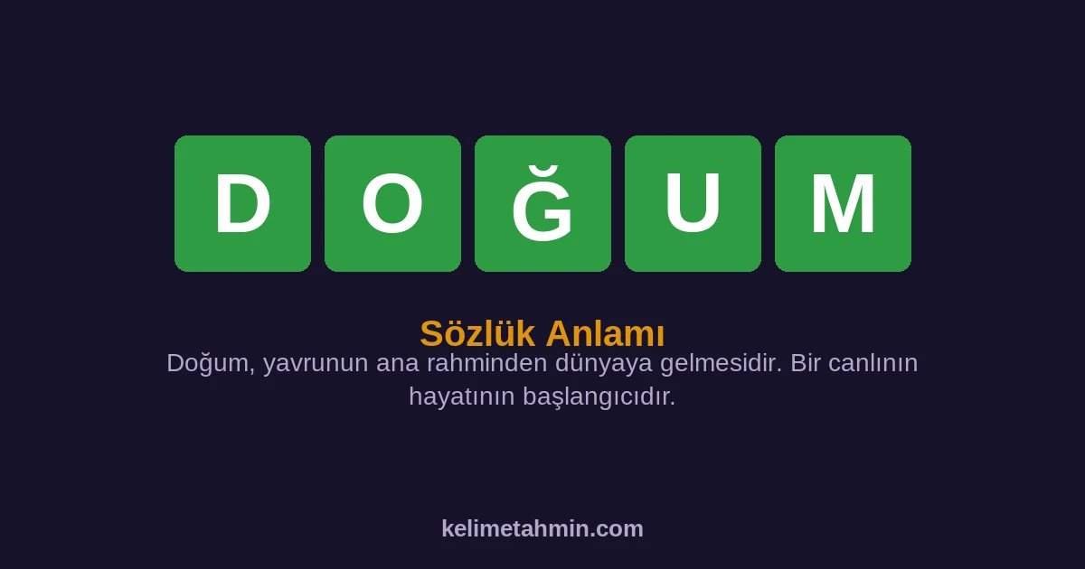 DOĞUM DOĞUM — anlamı ve örnek cümleler