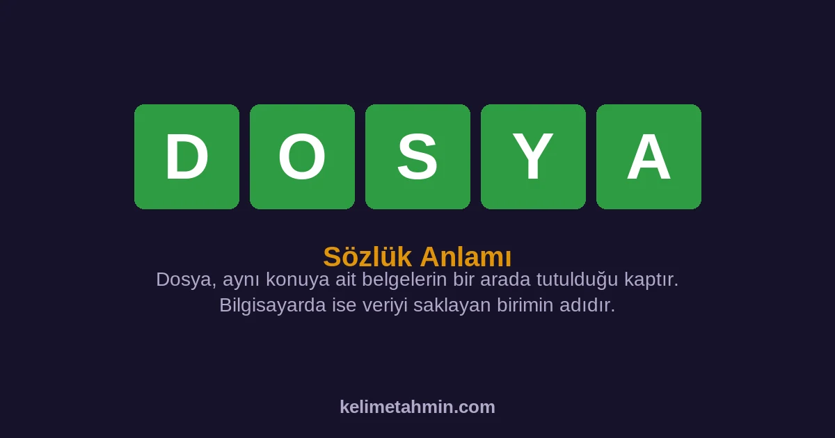 DOSYA DOSYA — anlamı ve örnek cümleler