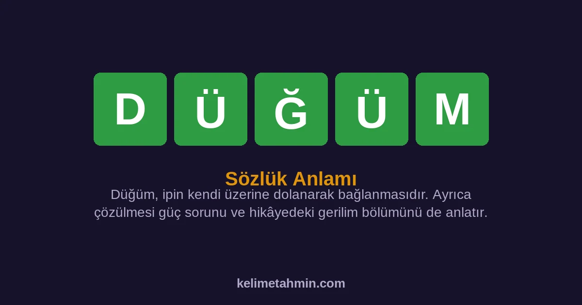 DÜĞÜM DÜĞÜM — anlamı ve örnek cümleler