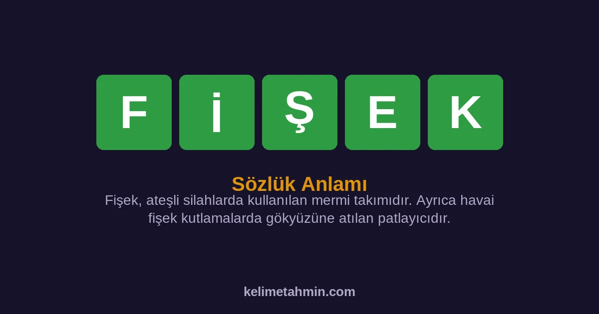 FİŞEK FİŞEK — anlamı ve örnek cümleler