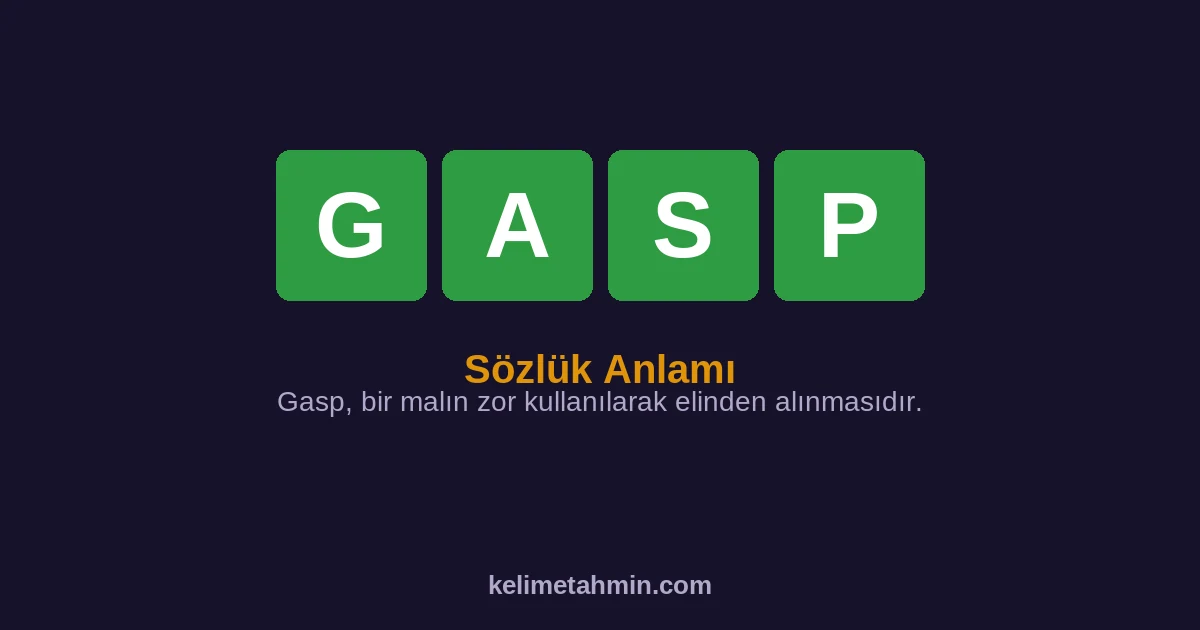 GASP GASP — anlamı ve örnek cümleler