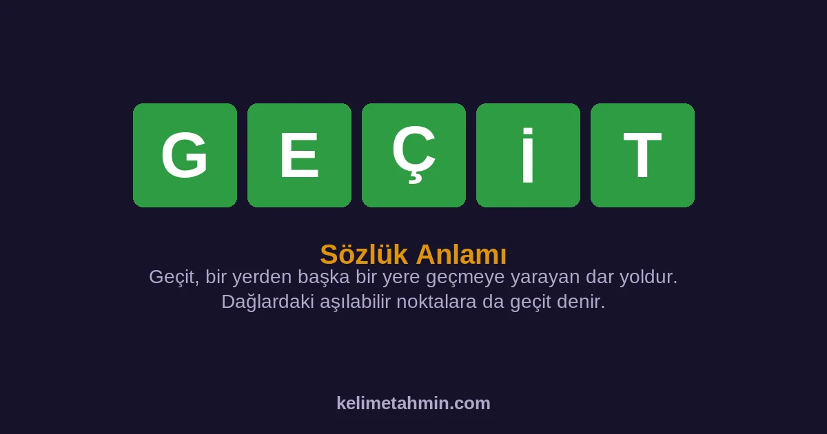 GEÇİT GEÇİT — anlamı ve örnek cümleler