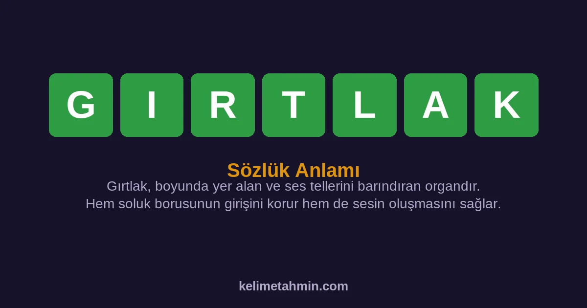 GIRTLAK GIRTLAK — anlamı ve örnek cümleler