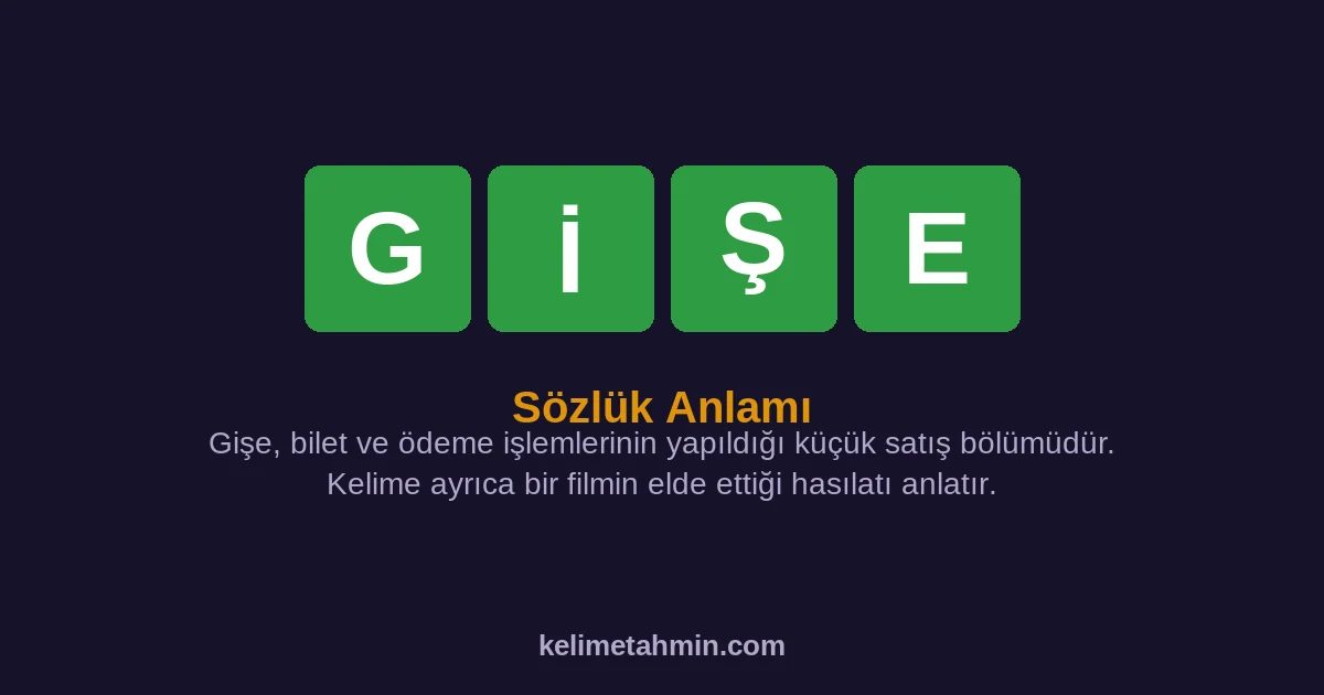 GİŞE GİŞE — anlamı ve örnek cümleler