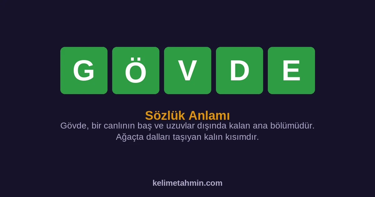 GÖVDE GÖVDE — anlamı ve örnek cümleler