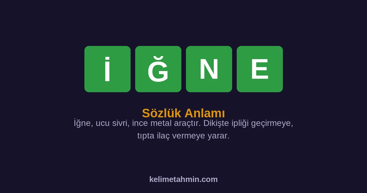 İĞNE İĞNE — anlamı ve örnek cümleler