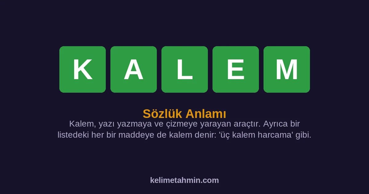 KALEM KALEM — anlamı ve örnek cümleler
