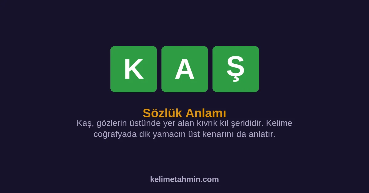 KAŞ KAŞ — anlamı ve örnek cümleler