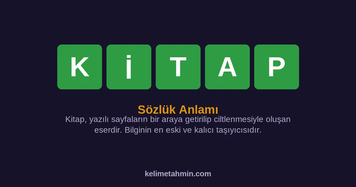 KİTAP KİTAP — anlamı ve örnek cümleler