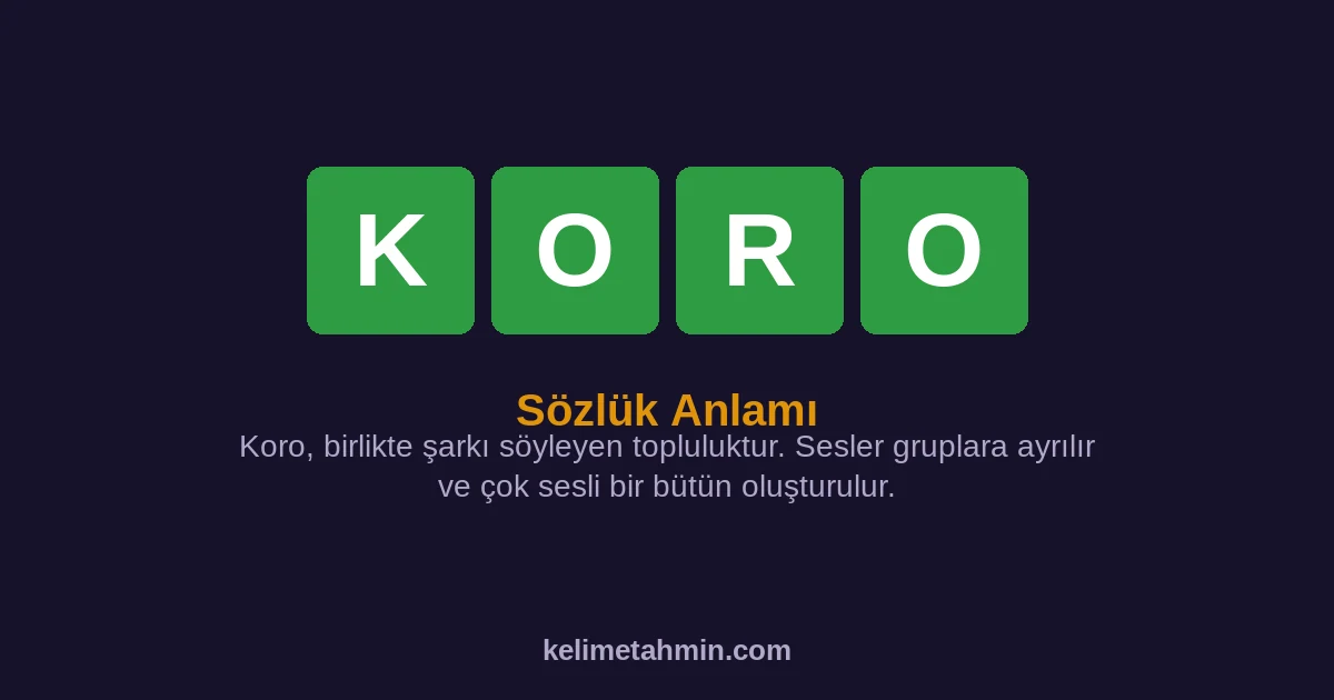 KORO KORO — anlamı ve örnek cümleler