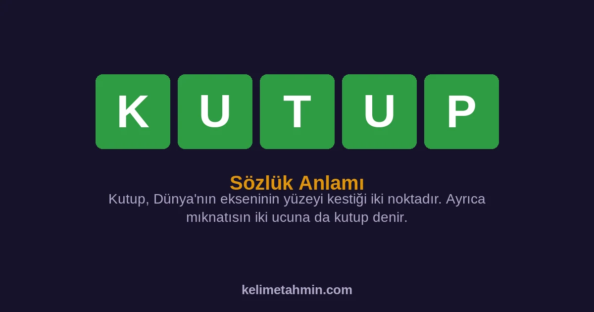KUTUP KUTUP — anlamı ve örnek cümleler