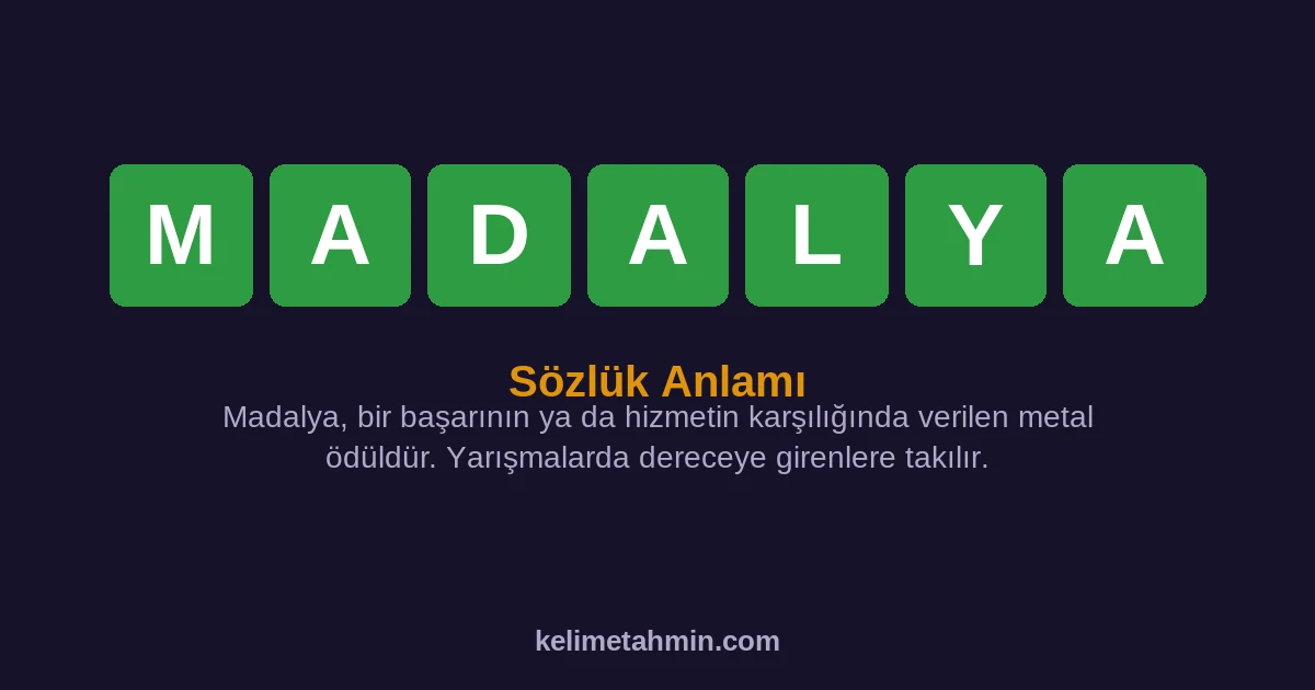 MADALYA MADALYA — anlamı ve örnek cümleler