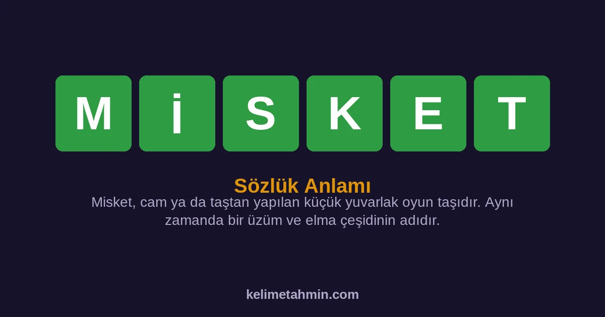 MİSKET MİSKET — anlamı ve örnek cümleler