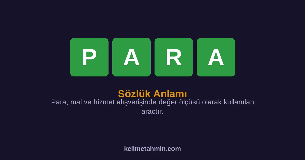 PARA PARA — anlamı ve örnek cümleler