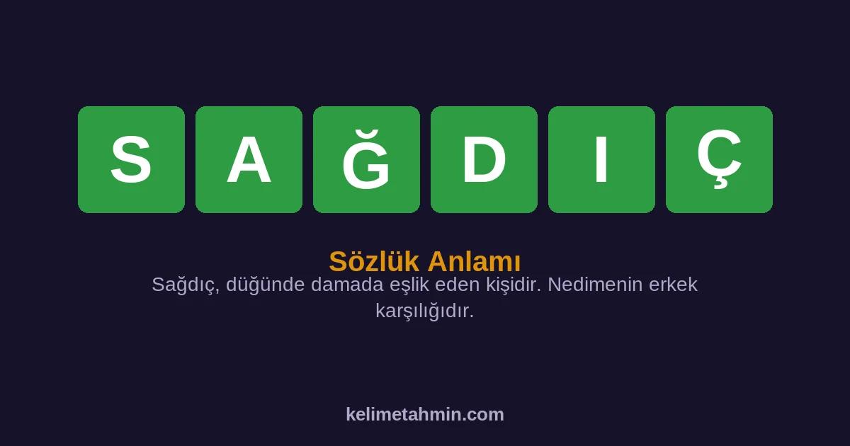 SAĞDIÇ SAĞDIÇ — anlamı ve örnek cümleler
