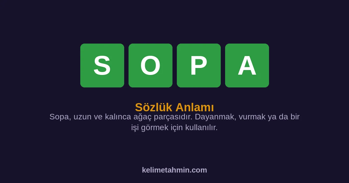SOPA SOPA — anlamı ve örnek cümleler