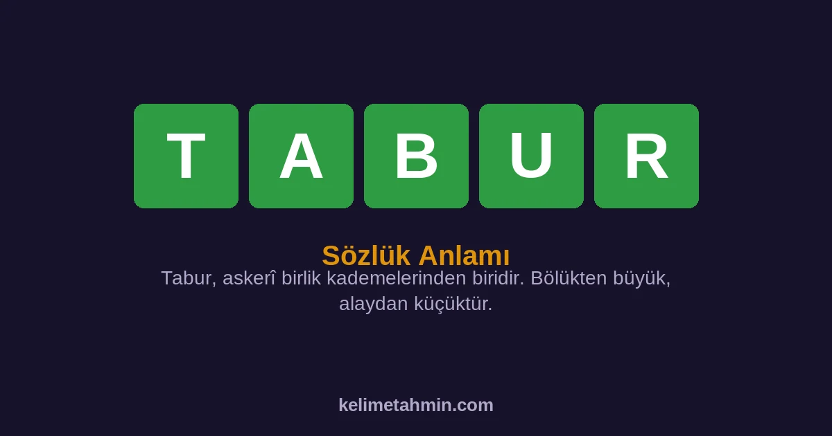 TABUR TABUR — anlamı ve örnek cümleler