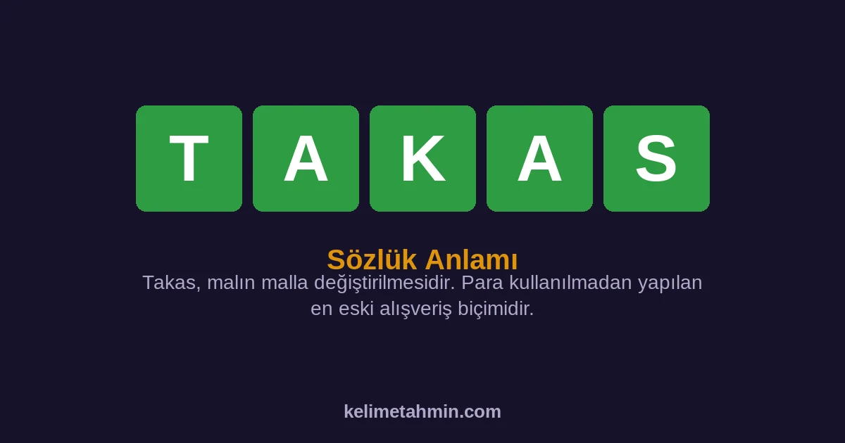 TAKAS TAKAS — anlamı ve örnek cümleler