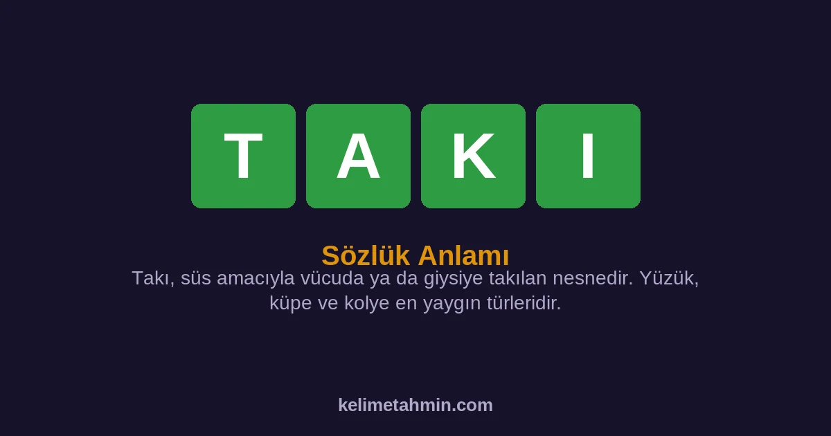 TAKI TAKI — anlamı ve örnek cümleler