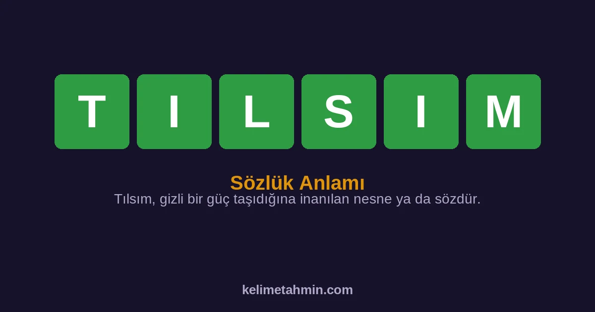 TILSIM TILSIM — anlamı ve örnek cümleler