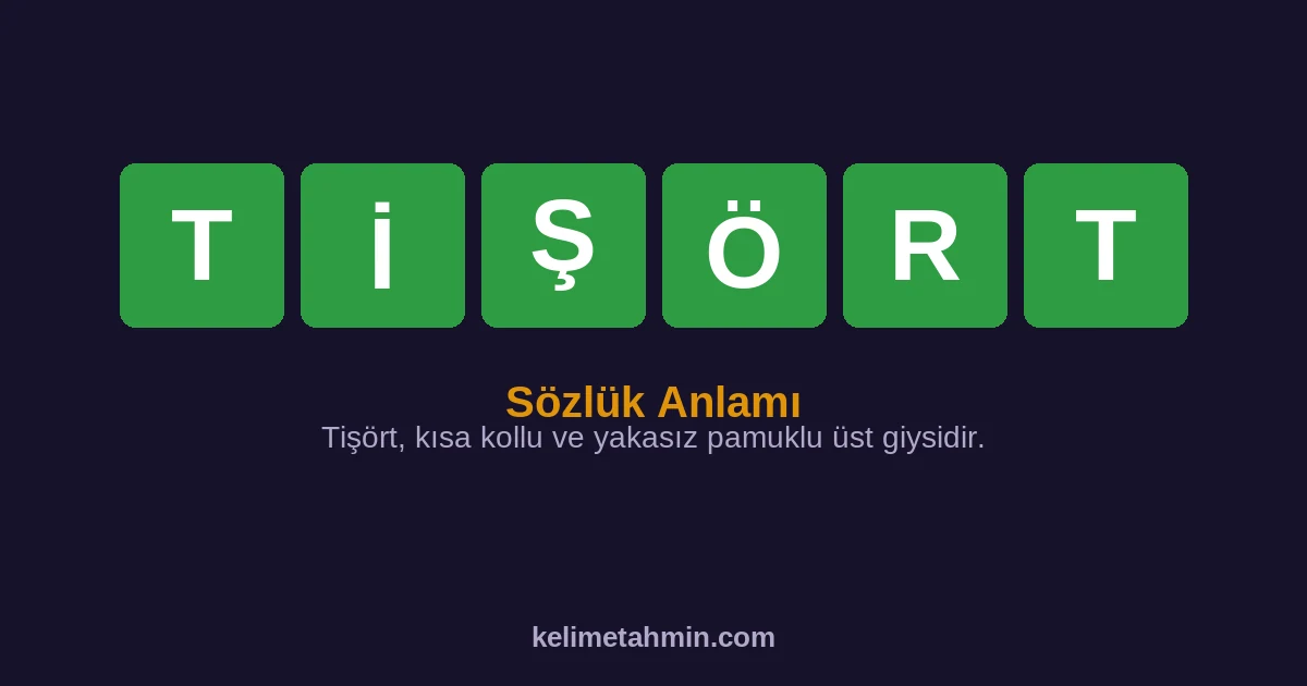 TİŞÖRT TİŞÖRT — anlamı ve örnek cümleler
