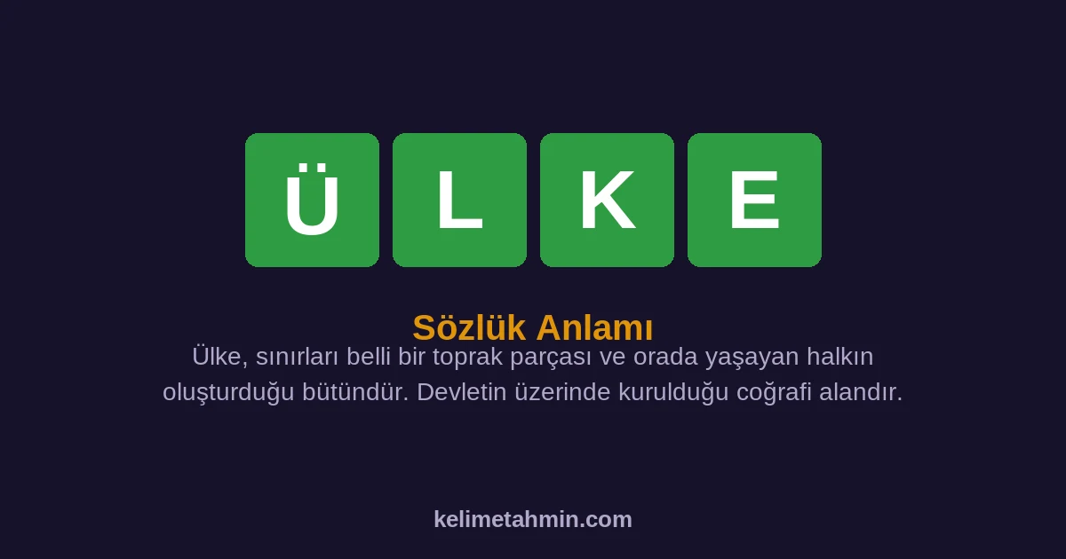 ÜLKE ÜLKE — anlamı ve örnek cümleler