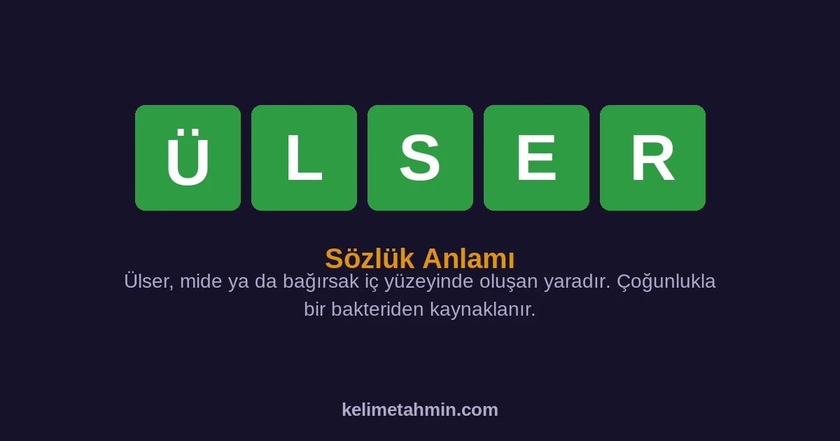 ÜLSER ÜLSER — anlamı ve örnek cümleler