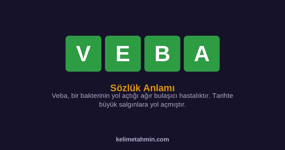 VEBA VEBA — anlamı ve örnek cümleler