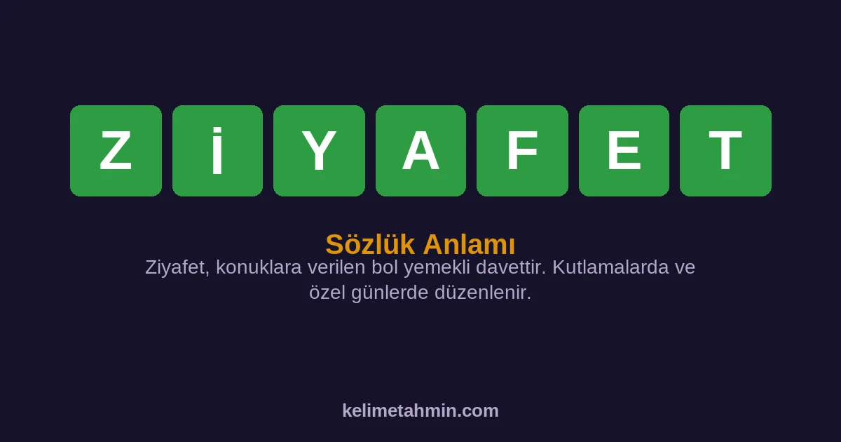 ZİYAFET ZİYAFET — anlamı ve örnek cümleler